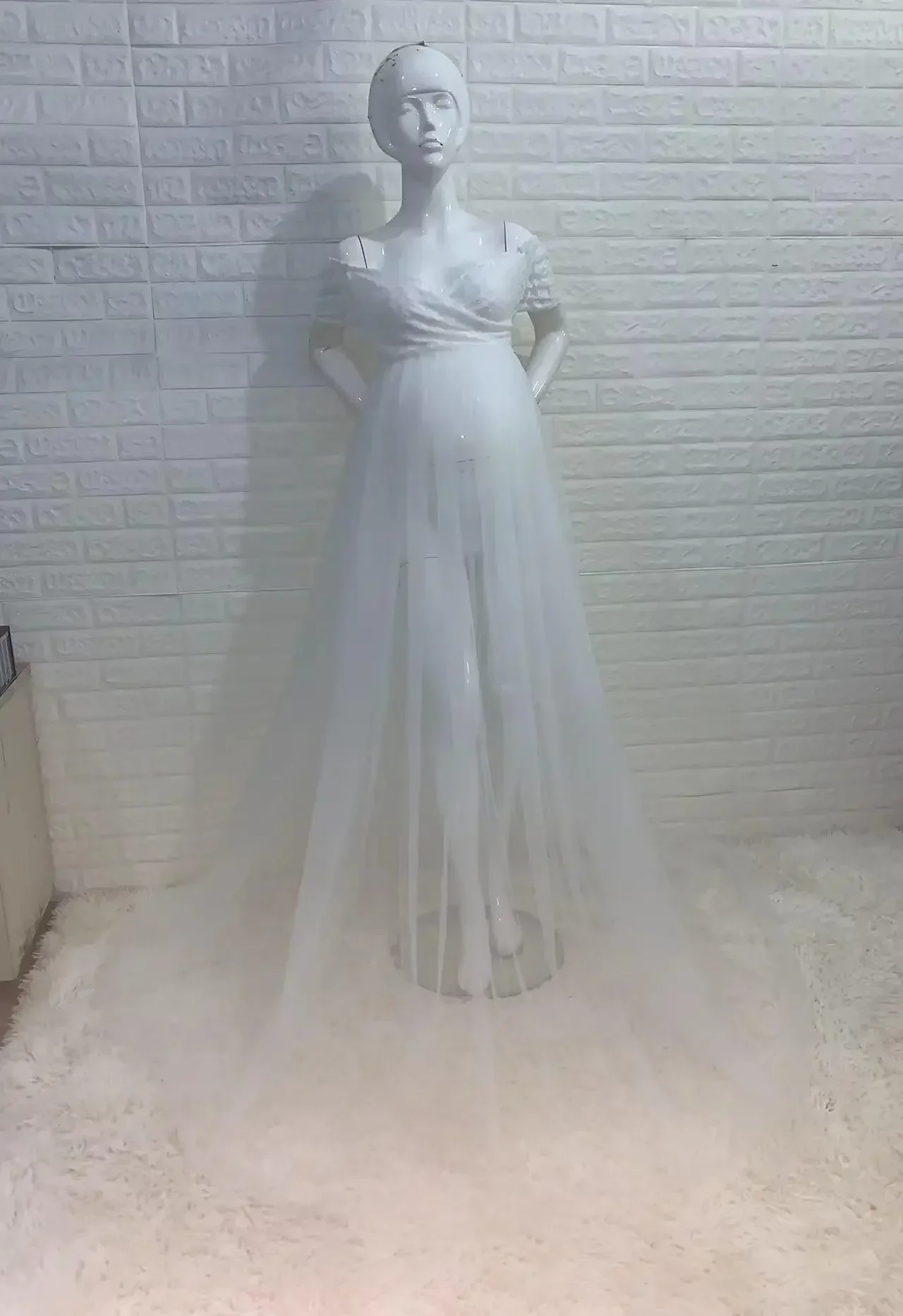 Maternity Tulle Maxi Dresses For Photoshooting  Baby Show See Through Dress Pregnant Women Elgant Photography Party Dress