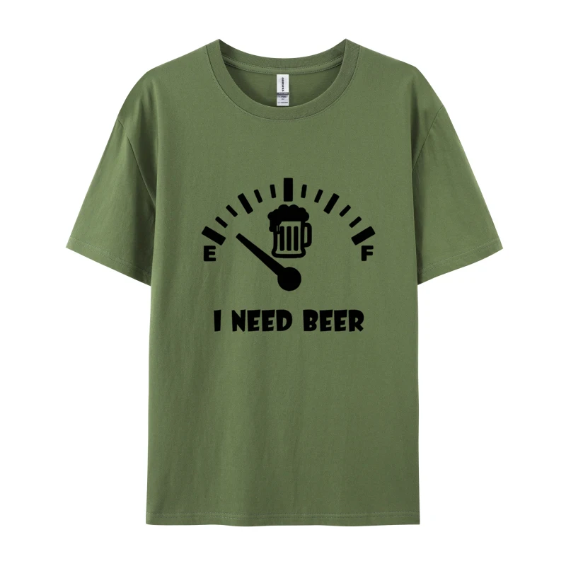 Beer Competition I Need Beer T Shirts Simple Style Short Sleeve Cotton Tops T Shirt Europe T Shirt For Men Fall