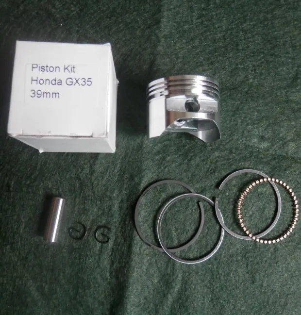 GX35 PISTON KIT 39MM FOR HONDA GX35T GX35NT 35CC 4 STOKE BRUSHCUTTER TRIMMER KOLBEN ASY RINGS PIN CLIPS ASSEMBLY 13101-Z0Z-000