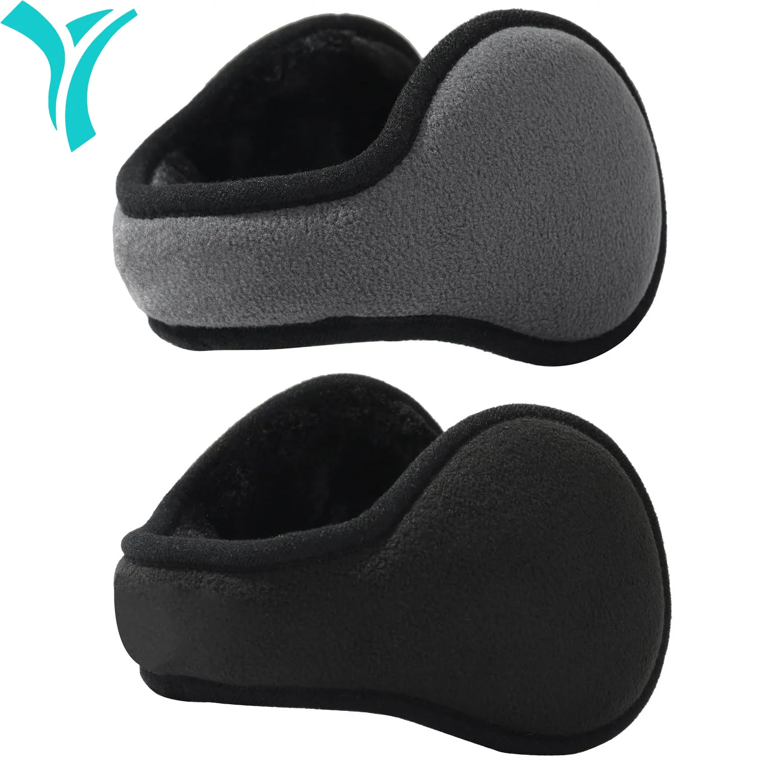 

2 PCS Winter Warm Ear Muffs Unisex Foldable Ear Warmers Adjustable fleece Earmuffs for Men Women Cold Weather