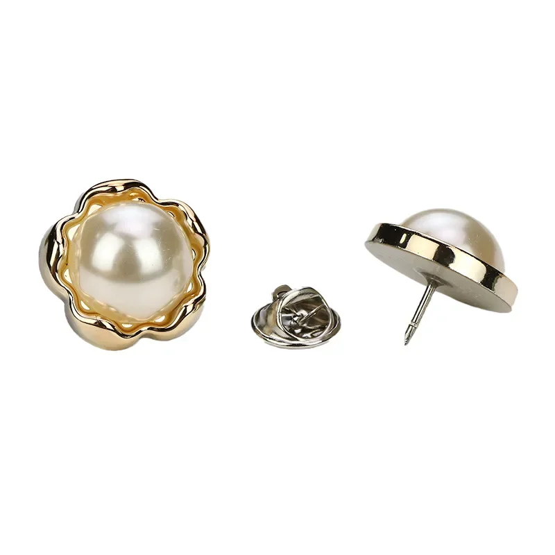 Fashion Brooch Set Flower Bow Brooches for Women Metal Anti-glare Lapel Pin Fixed Clothes Pins Sweater Coat Clothing Accessories