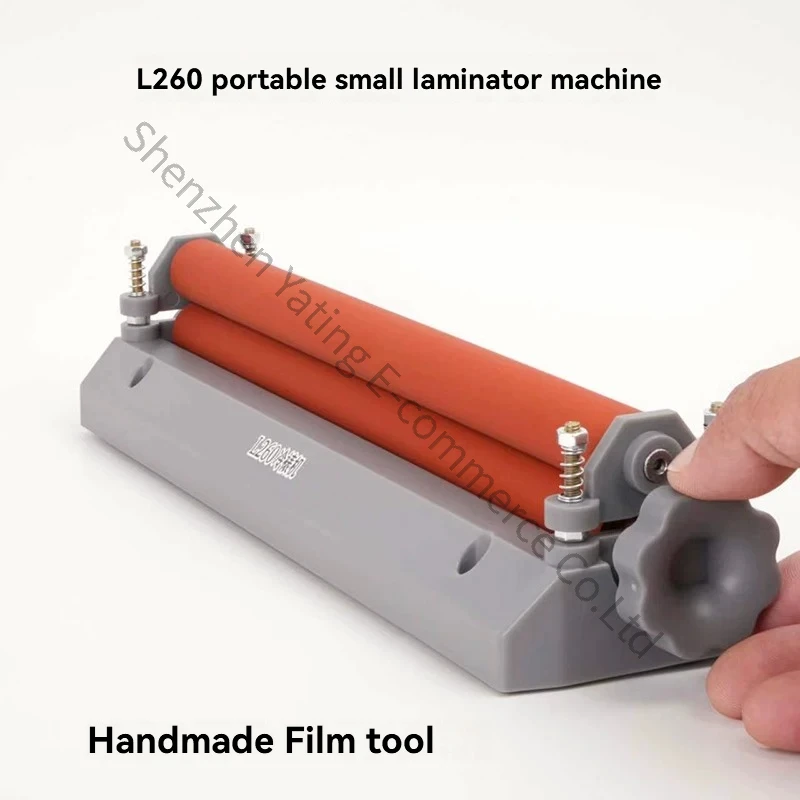 A4 Small Manual Cold Laminating Machine 12 Inch Portable Light Photo Hand Crank Film Case Manual Film Machine