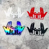 2PCS 2025 New Funny JUL Finger Scooter Stickers Waterproof Motorcycle Fuel Tank Front Fairing Laptop Universal Vinyl Decals