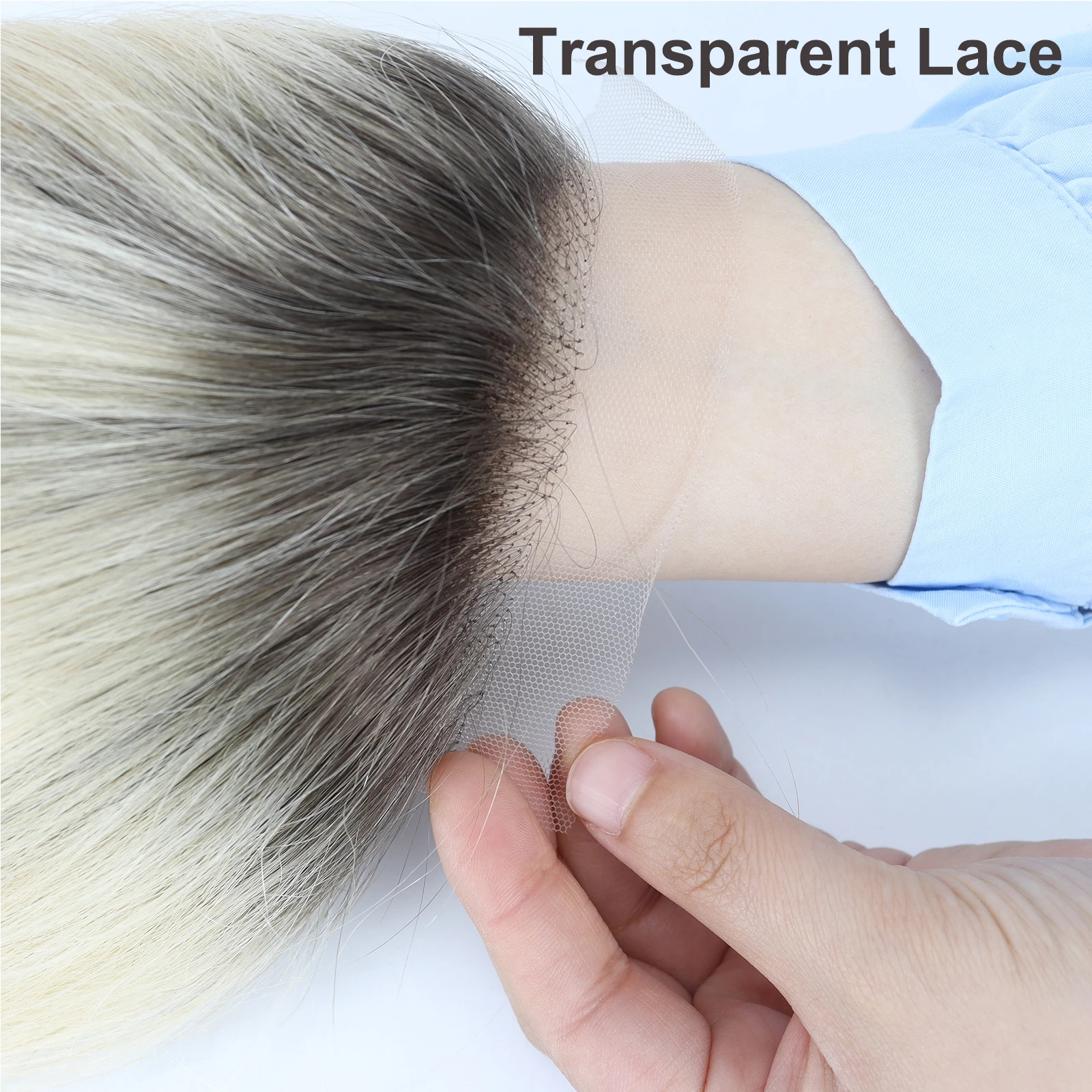 2/613 أومبير أشقر فاتح توبر مع الدانتيل الجبهة ريال ريمي الشعر البشري الشعر المستعار 5x5 بوصة الحرير قاعدة قطع الشعر شعري طبيعي