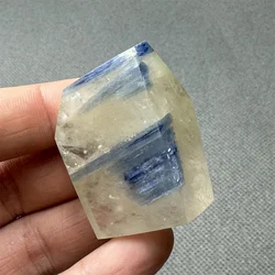 천연 크리스탈 블루 카야나이트 다면체 석영 미네랄 레이키 에너지, 영적 명상 차크라, 가정 장식 선물