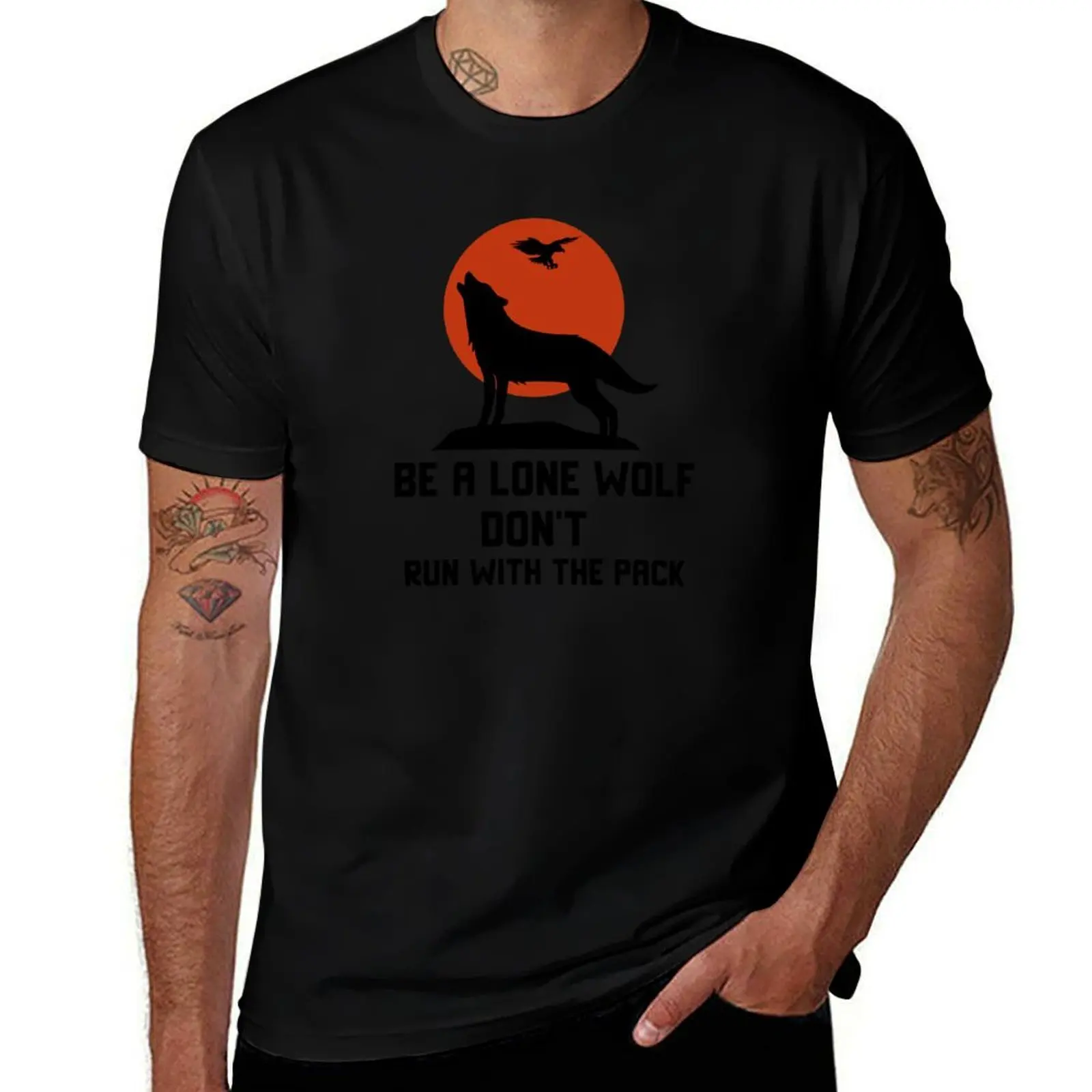 

Wolf Be shirts shirt man t T-Shirt cotton percent Pack casual Don't for A 100 The shirt man man for men t t Lone With Run