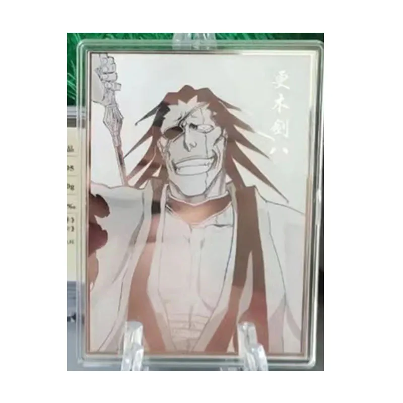 Anime Bleach Zaraki Kenpachi Aizen Sousuke Metal Cards Rare Game Collection Children\'s Toys Boys Surprise Birthday Gifts