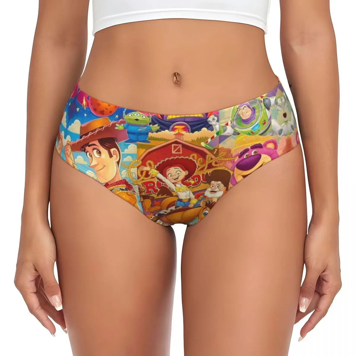 Custom Women's Toy Story Character Panties Comfort Briefs Underwear