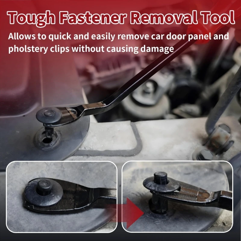  Auto Interior Trim Removal Tool Set with Spring Loaded Clip Pliers for Repair