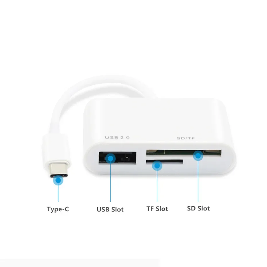 Type C Micro SD TF Card Reader Android OTG Adapter For Macbook For Samsung Note8 S8 S9 For Huawei P20 Plus (with Retail Package)
