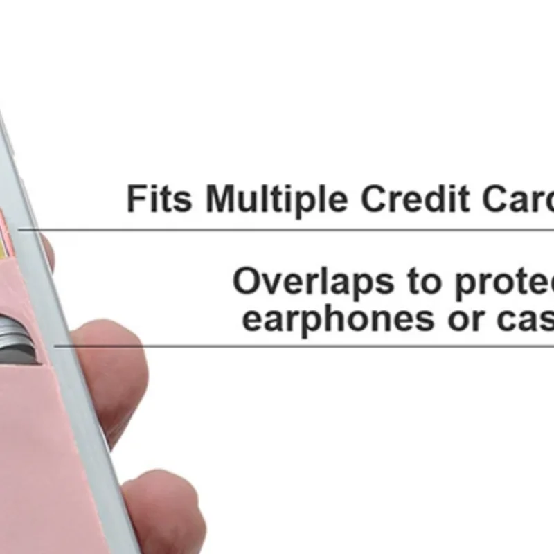 

2PCS Phone Wallet Case Fashion Elastic Cloth Cell Phone Card Holder Credit ID Card Holder Adhesive Sticker Pocket Money Bag