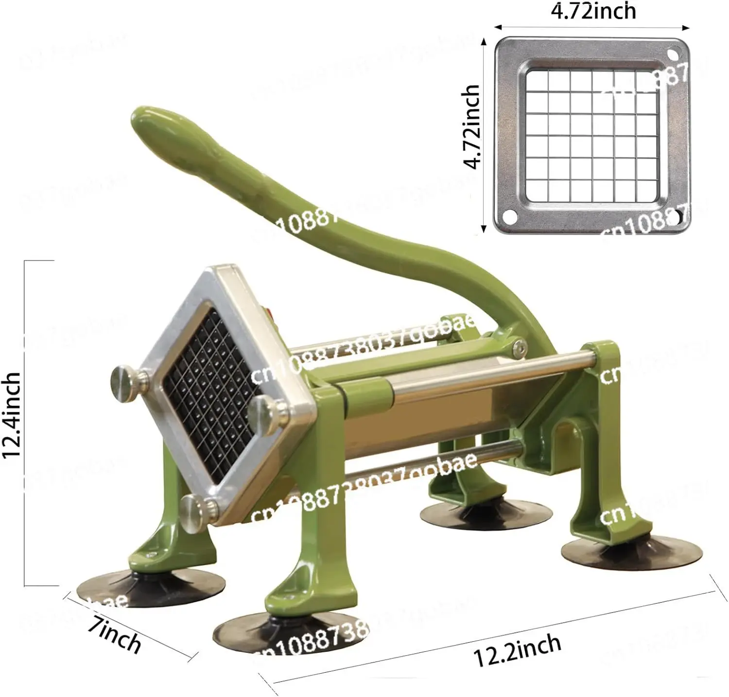 

Manual slicer for vegetables and fruits, stainless steel potato slicer