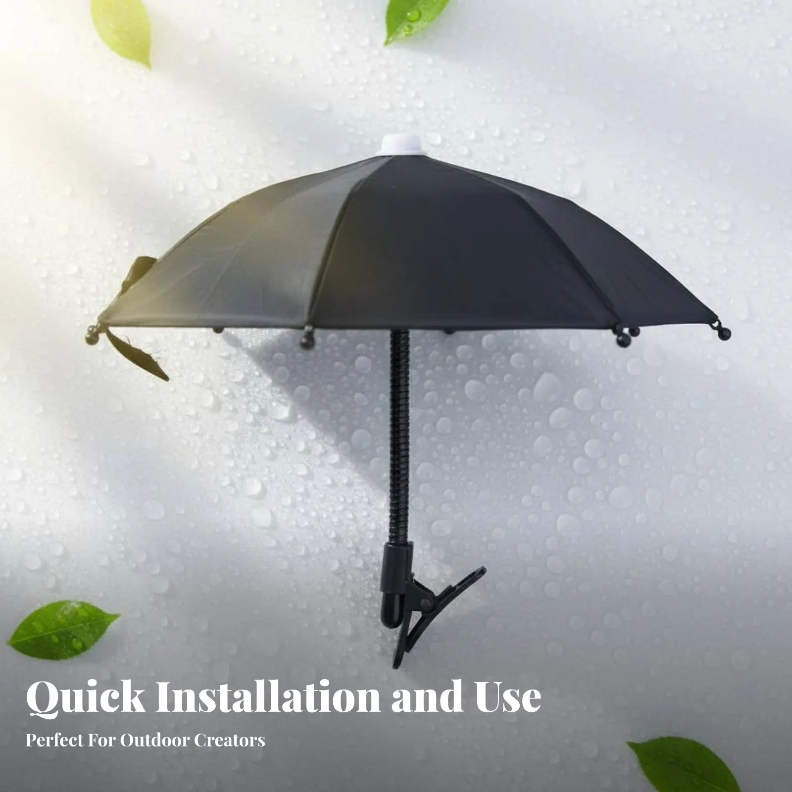 Phone Umbrella Holder, Rainproof Outdoor Anti-Glare, Streaming, Innovative Design