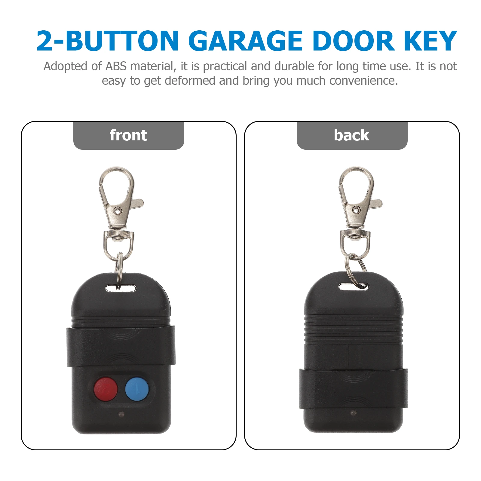 

Garage Door Remote Controller Button Key Universal Opener Replacement Fob Keychain