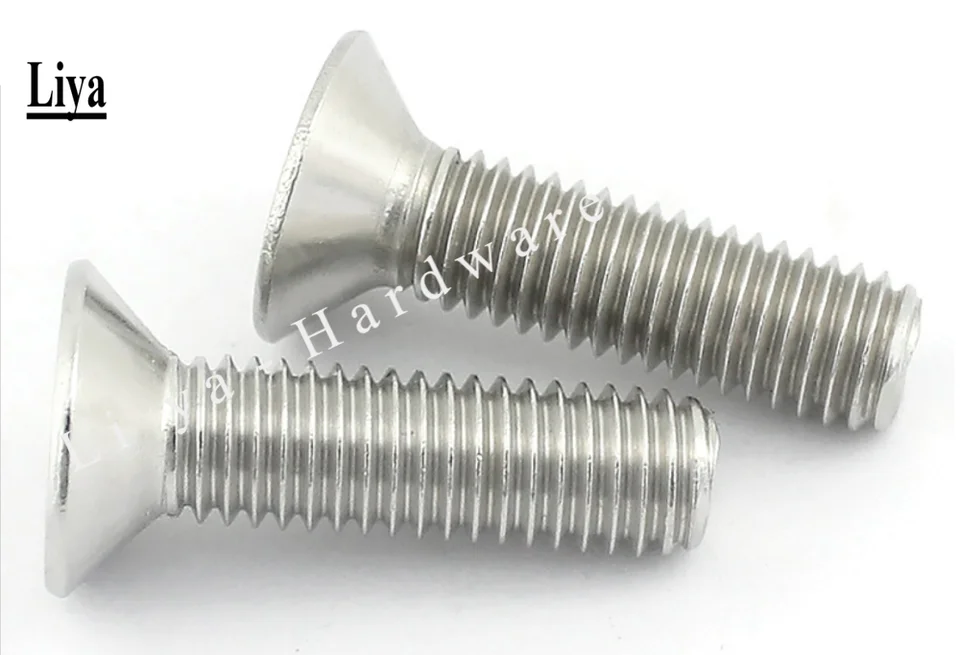 M8 A4 Edelstahl Senkkopf-Innensechskantschrauben Mit Nyloc-Muttern – NEU