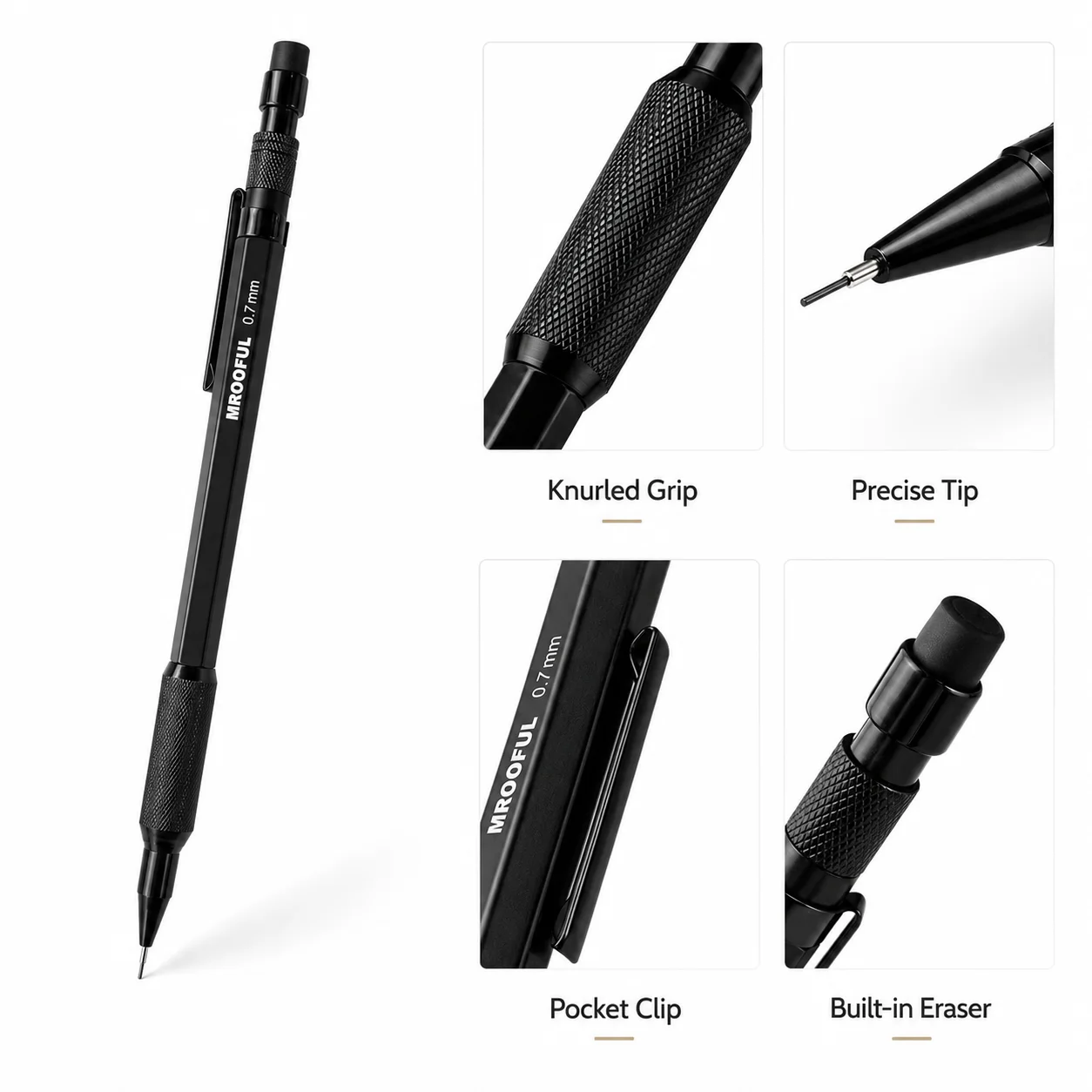 0.5/0.7/0.9/1.3mm Zwart Vulpot - Mechanical Pencil Lead recensie en prijs