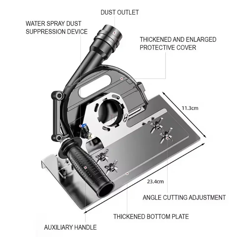 100-125 نوع زاوية طاحونة حامل 45 درجة الزاوية قطع الحجر قوس معدن سيراميك قطع والشطب أداة مساعدة