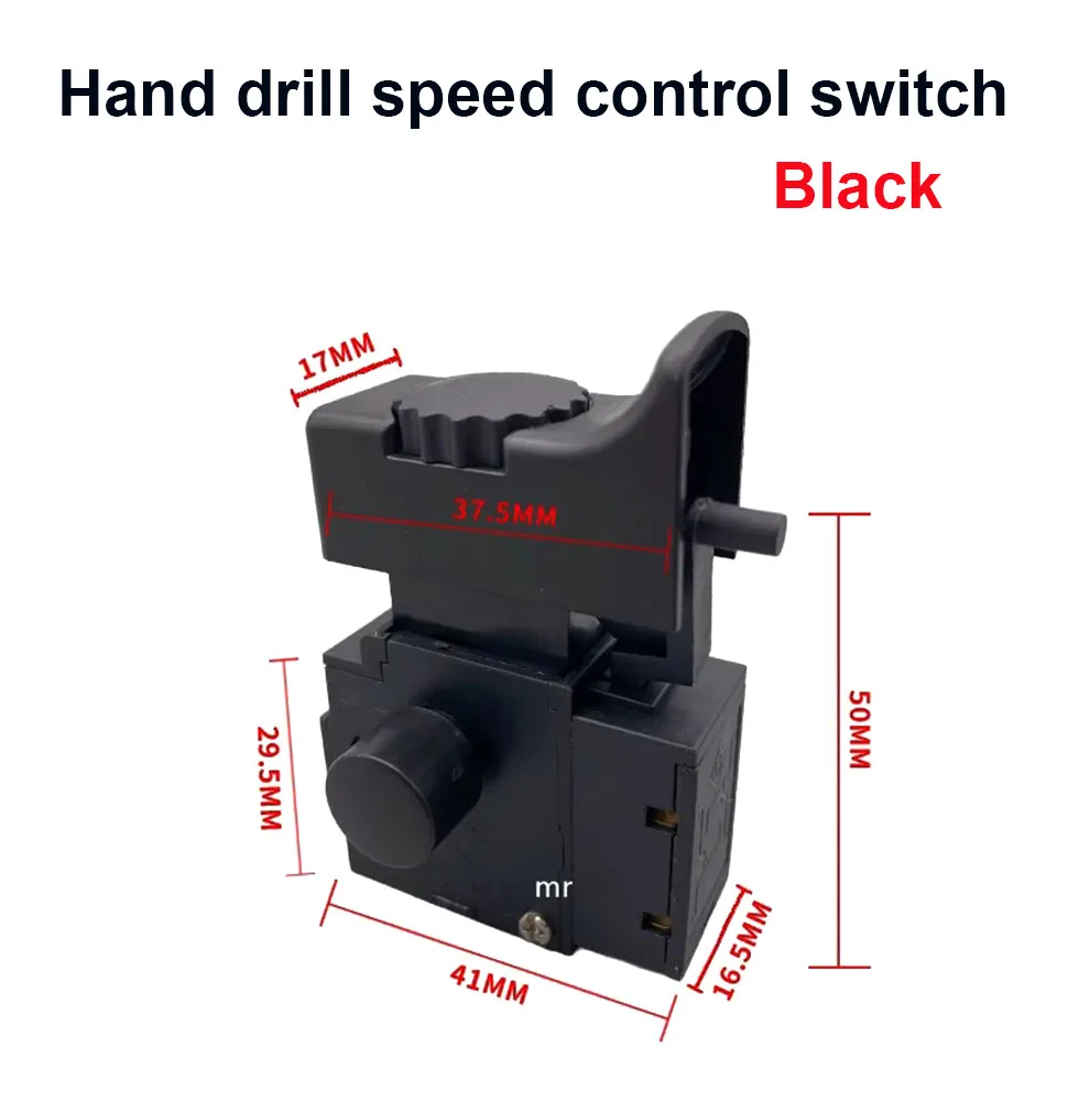 1Pcs FA2-6/1BEK Power Tool Electric Drill Speed Control Trigger Button Switch 6(6)A 250V