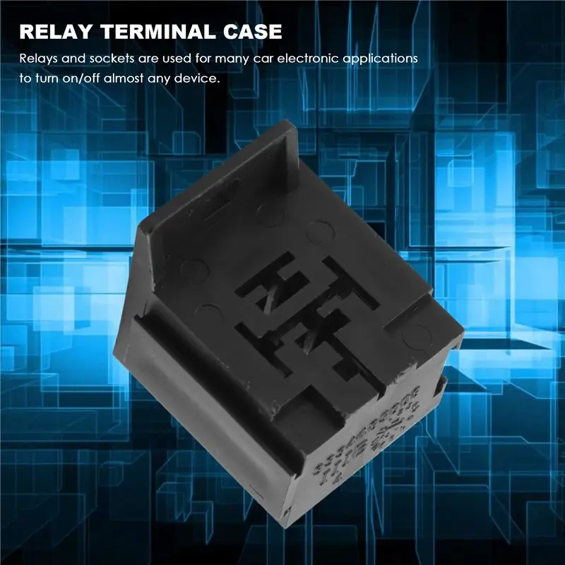NEW HOT In Stock-Car Auto 30A-80A Relay Bracket Terminal Case Holder Relay Base Holder 5 Pin Socket With 50Pcs 6.3Mm Terminals F