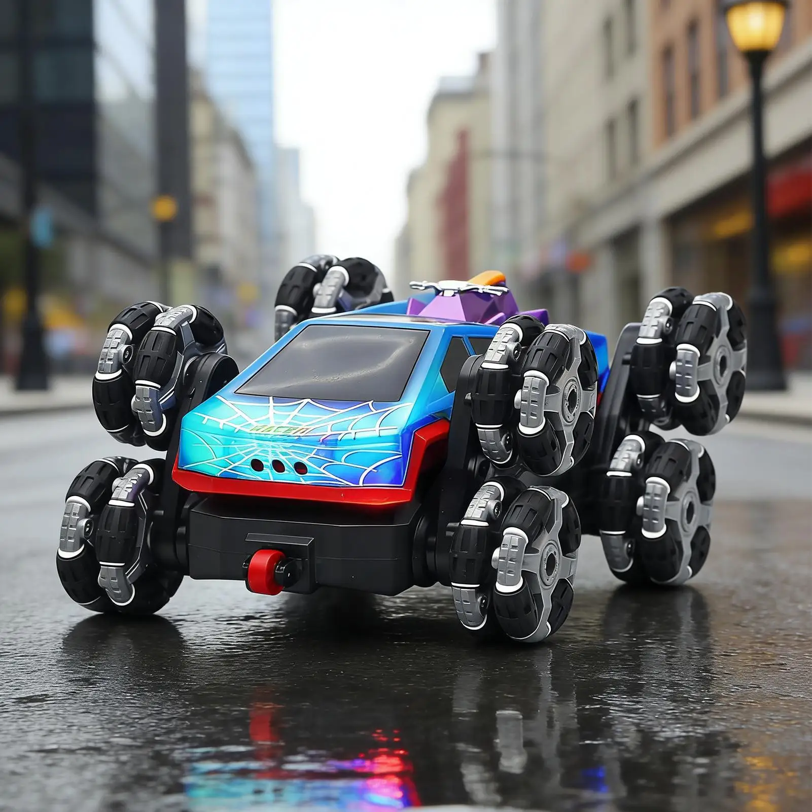 RC سيارة حيلة 8 عجلات المركبات مع تحويل الضوء شاحنة قابلة للشحن لعب للأطفال بنين بنات المنزل المدرسة في الفناء الخلفي