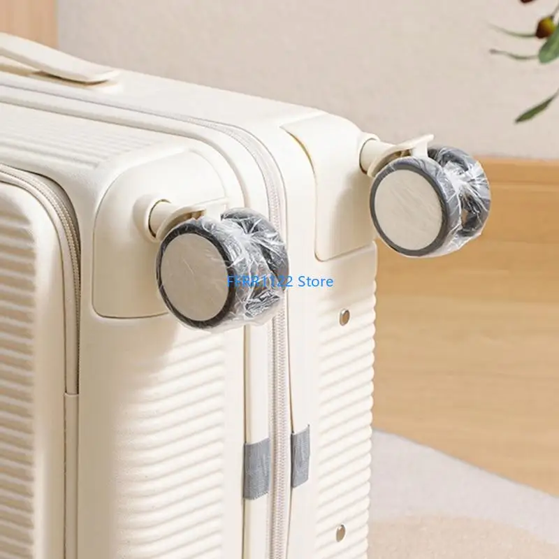 Y1UF 50/80pc Copertine ruote protettive per valigie Tenere pulite le stanze e le letti