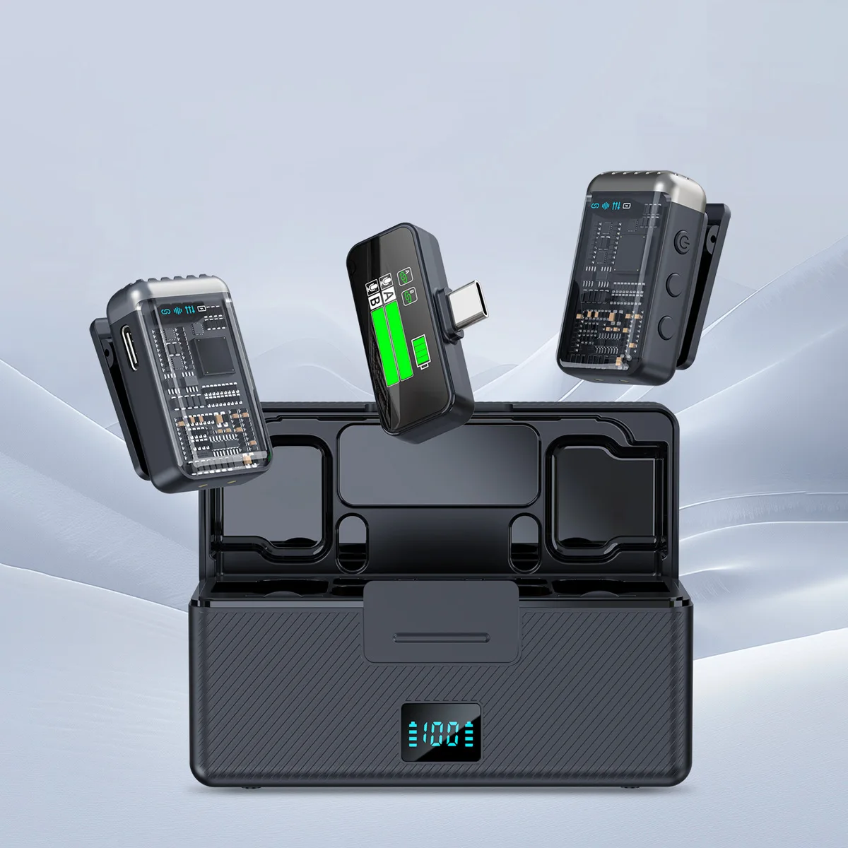 

wireless microphone, one to two, collar clip type, mobile phone live broadcast, recording, radio microphone, wireless microphone