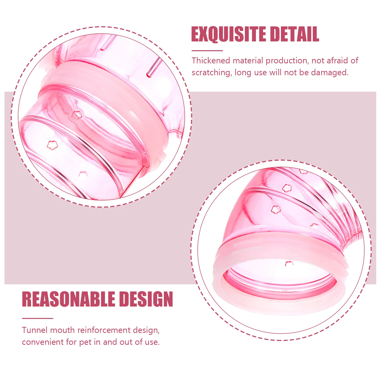 

1 Set Hamster Maze Tunnel Plastic Rat Guinea Pig Maze Tube Cage Supply Hamster Cage Diy Tunnel External Tube Playpen Activity