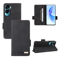 For Huawei Honor 90 Lite CRT-NX1 Fusion Flip PU Leather Wallet Magnetic Buckle Case For Honor X50i Anti-Fall Phone Coque