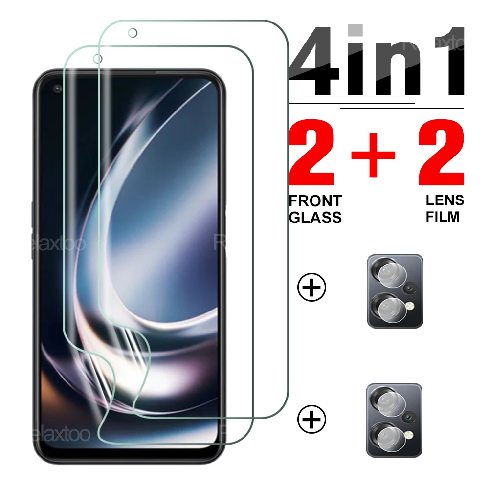 4in1 شاشة هيدروجيل فيلم ل OnePlus نورد CE 2 لايت كاميرا حامي واحد زائد Nord2 CE2 2 لايت السلامة طبقة رقيقة واقية لا الزجاج