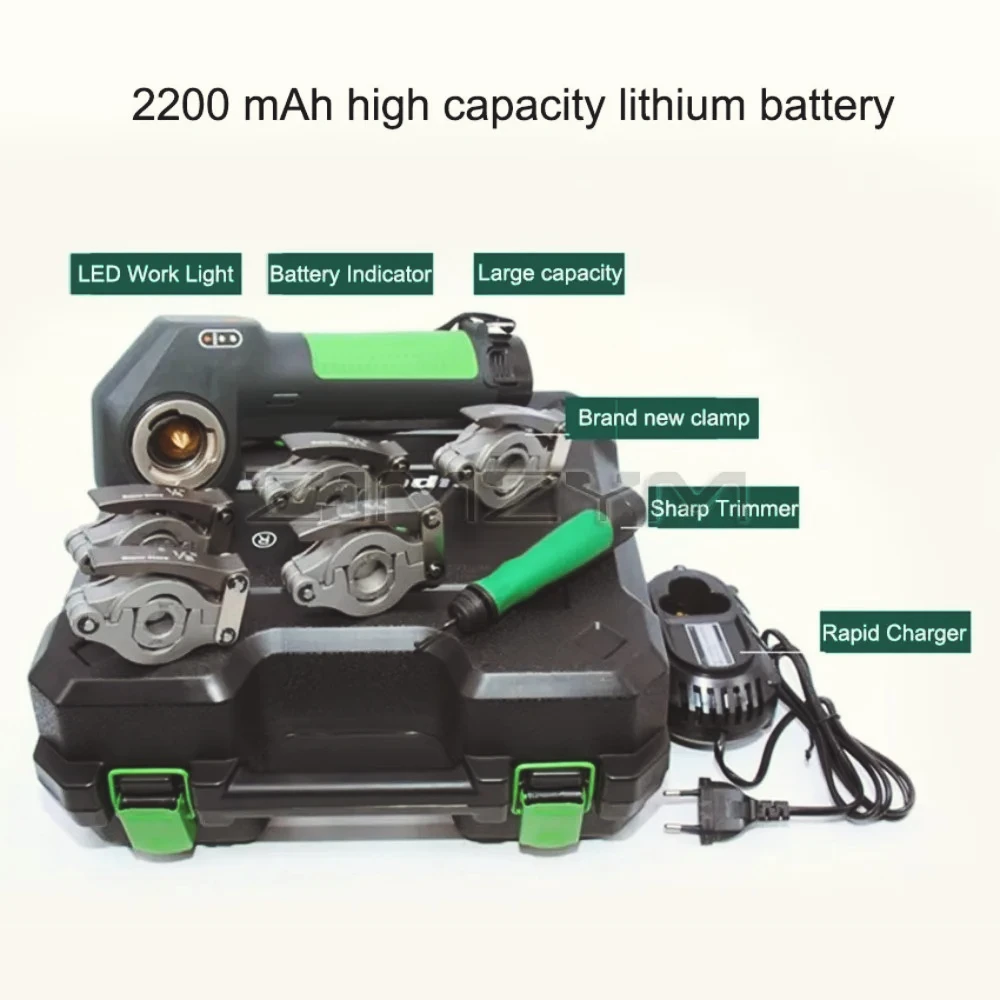 Herramienta Abocardado Expansor Batería Litio ST-E800A, Expansor Tubo Cobre Eléctrico, Herramienta Mantenimiento