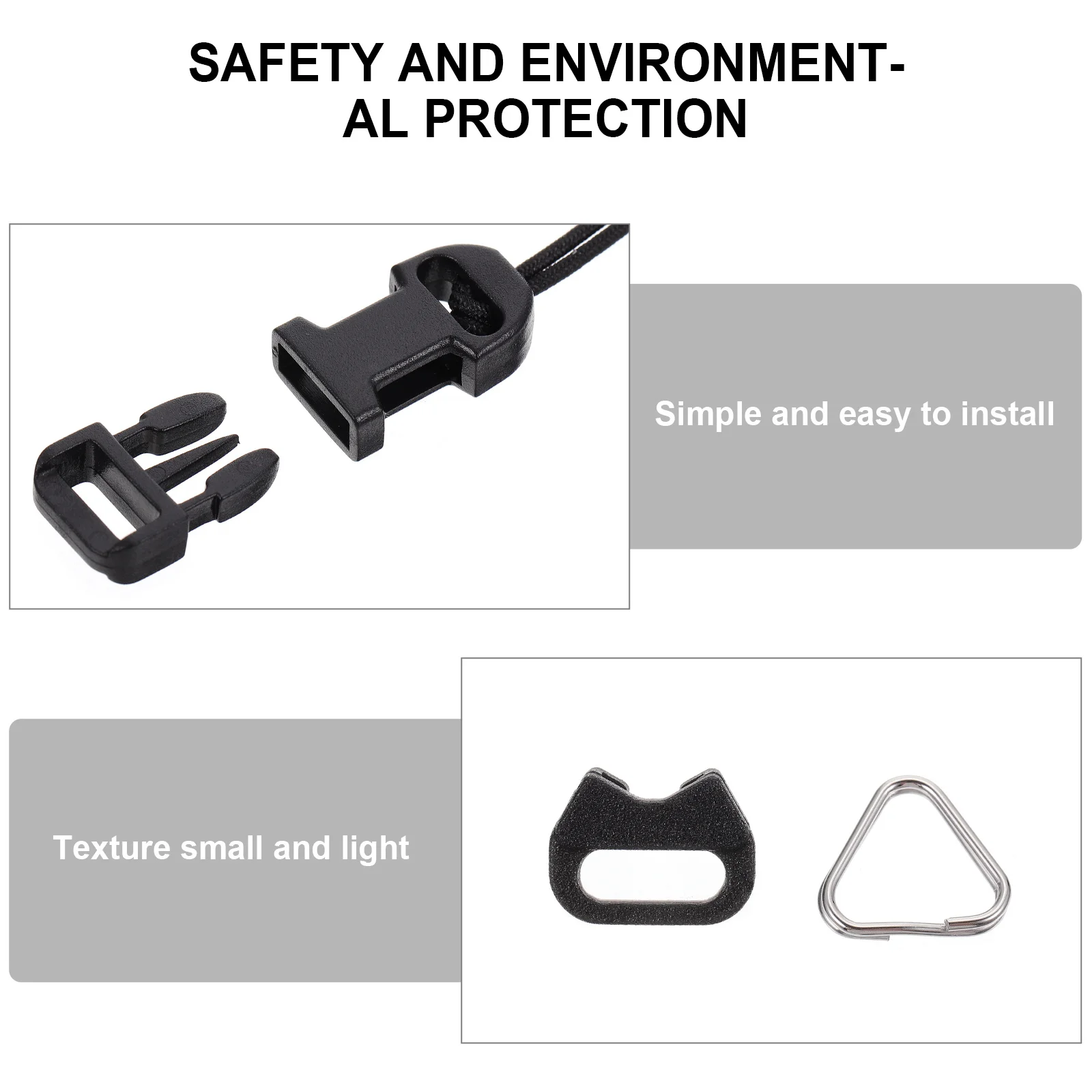 

8Pcs Safe Long Time Use Qd System Clip Quick Neck Strap Adapter for Cameras Quick Release Camera Strap Mini Qd Loop