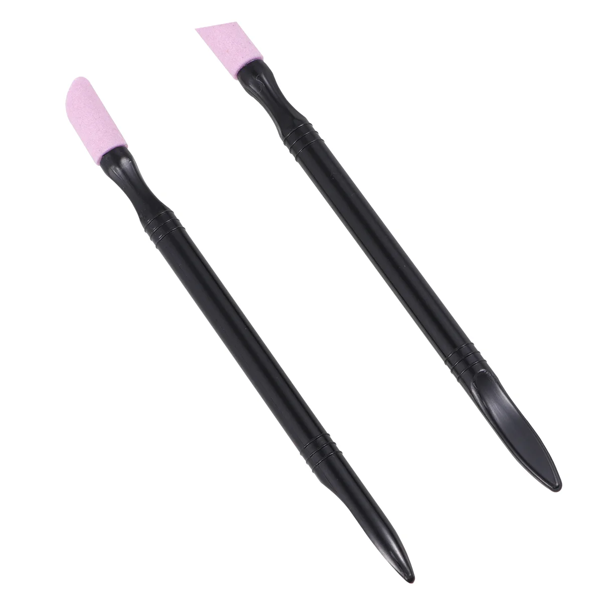 2 Pcs Nail Pusher Extractor Polish Remover Clipper Tool Polished Stick Manicure Tools Rod Cuticle Pushers Drill