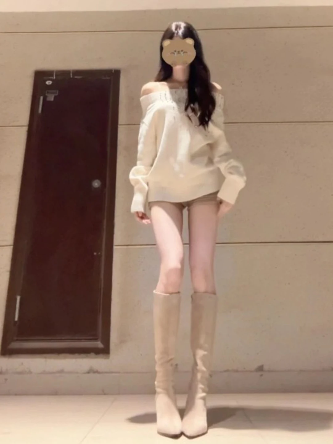 

Unique oulder One-oulder Long Sve Loose Knitwear Spring 2026 Trendy Top for Women Gentle Sle ABC Series