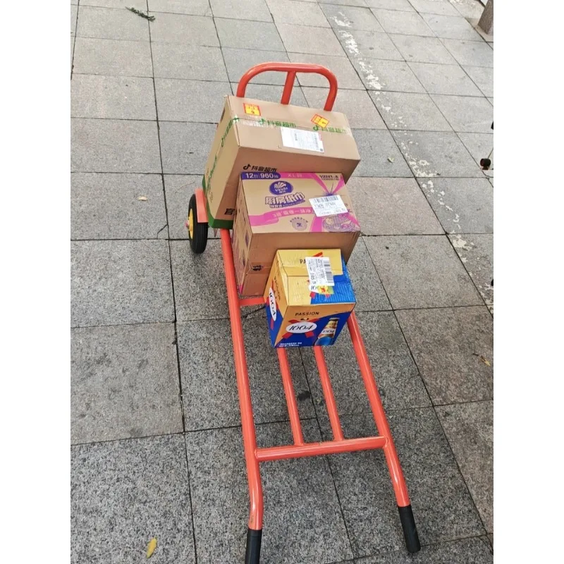 تحميل 350 كجم عربة بعجلتين لتحريك الأثاث الثقيل عربة مستودع معدنية عربة يد متينة مريحة قابلة للطي