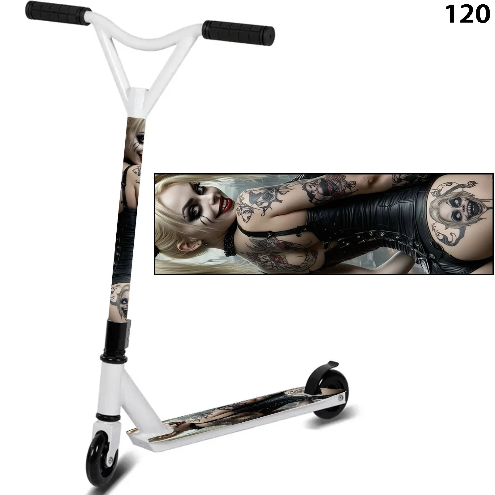 

1 сексуальная наклейка для сумасшедшего скейтборда, декоративная наклейка для скейтборда - крутая DIY для швабр, портативных складных скейтбордов, сверхмощная