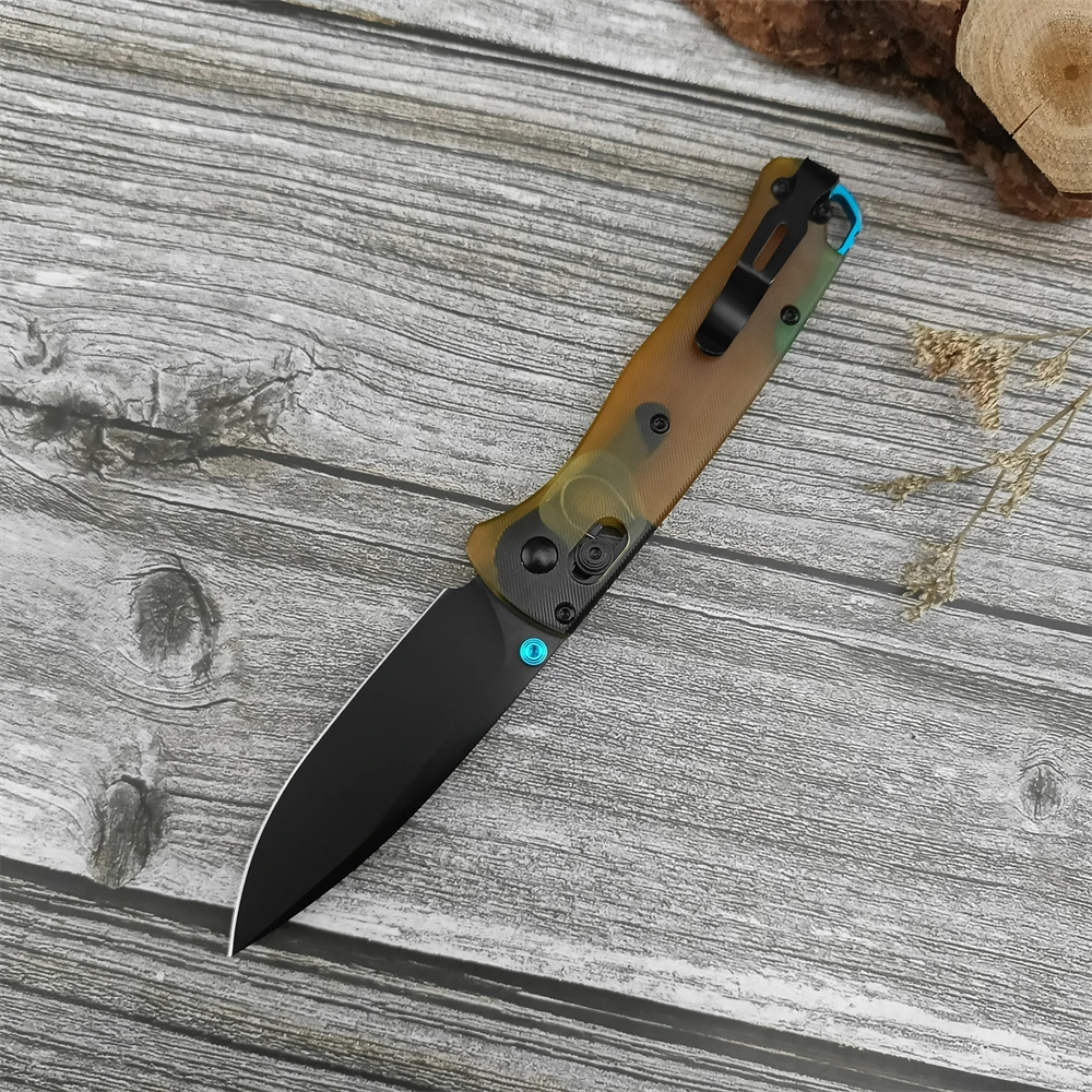 BM535D2 Blade Fishing Fruit Knife PEI Handle Cutting Survival Outdoor Camping EDC Tool Knife Pocket