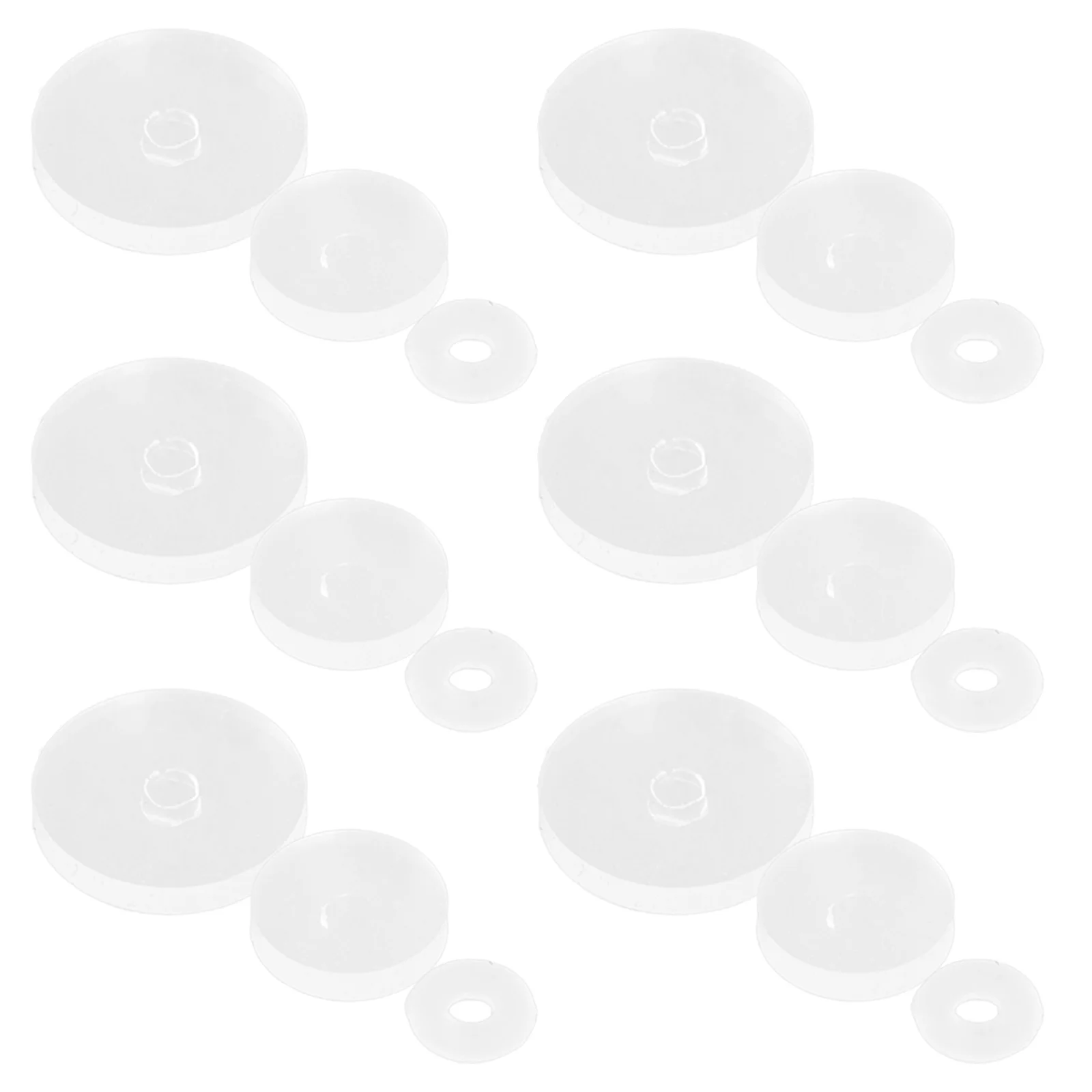 

30pcs Anti-Sink Nose Stud Pads Clear Earring Spacers Piercing Bump Prevention Flying Saucer Shape Plastic Discs For Ear Belly