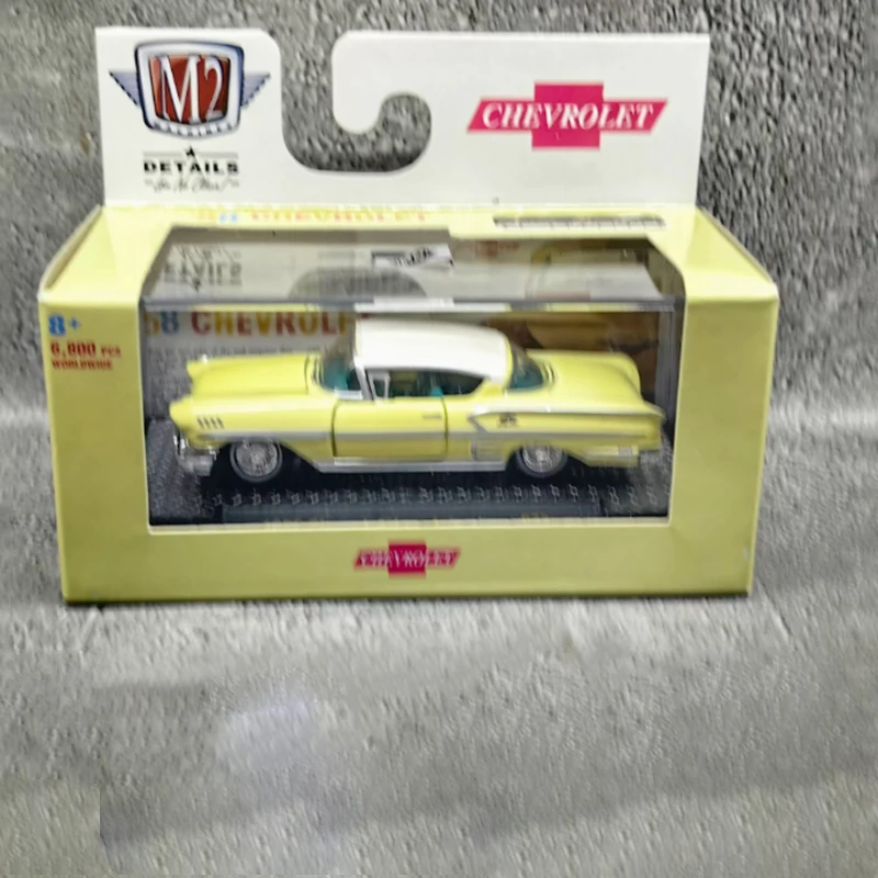 نموذج سيارة من سبيكة الهواء M2 1/64 Plymouth Fury/bel مجموعة ثابتة ألعاب هدايا العيد المزخرفة