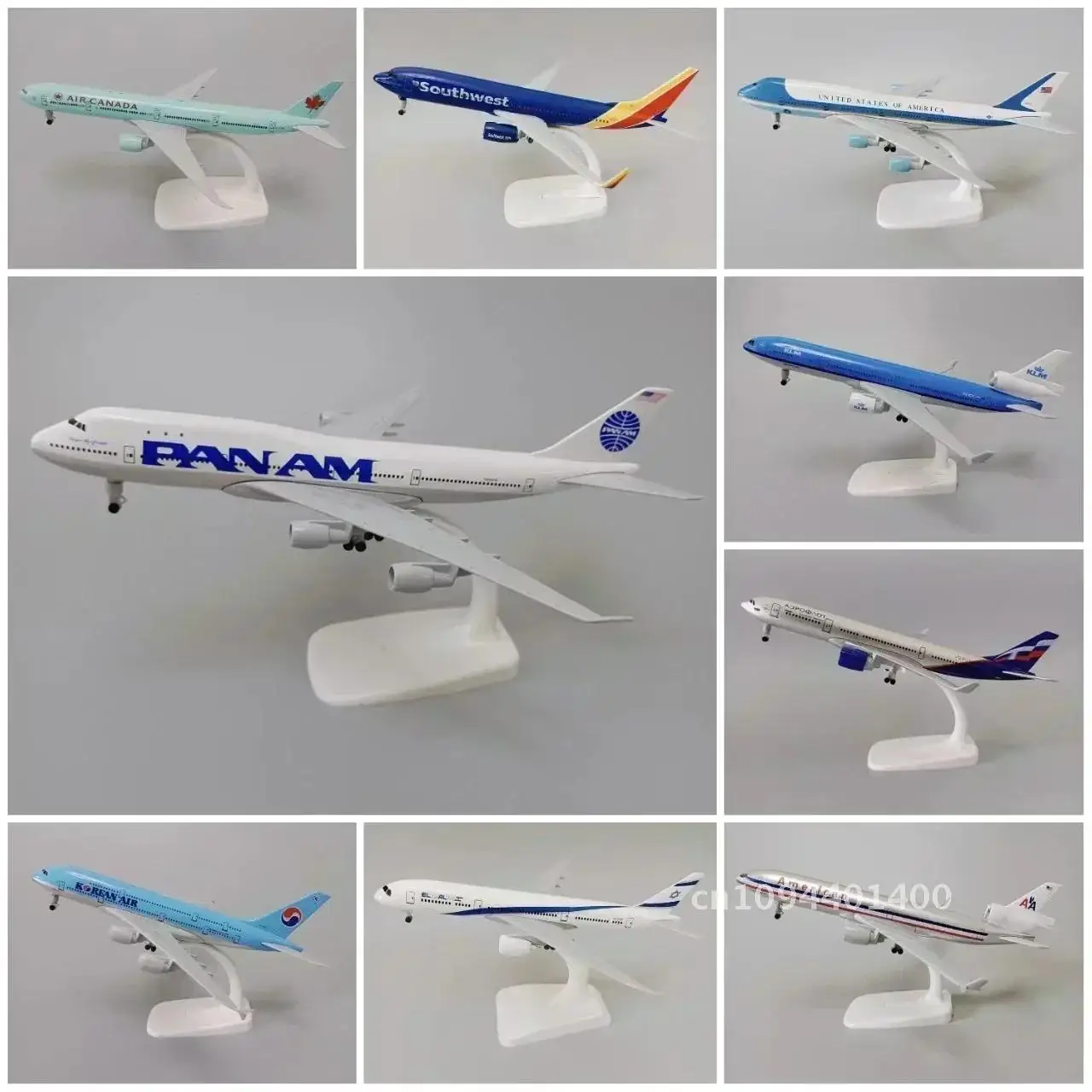 20cm Alloy Metal USA Air Pan American World Airways PAN AM Boeing 747 B747 Diecast Airplane Model Plane Southwest KLM Aircraft