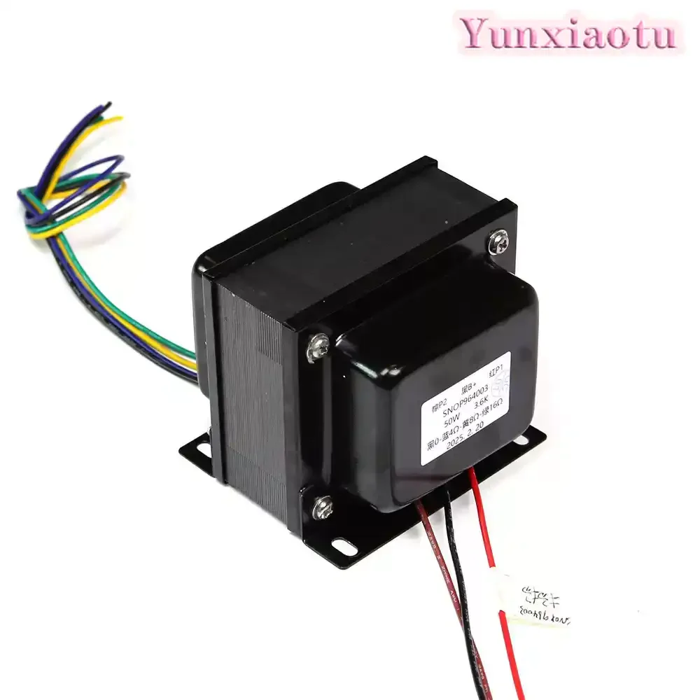 3.6K 50W Push-Pull Output Transformer, Copper Core Silicon Steel Sheet Audio Transformer for Tube Amplifier