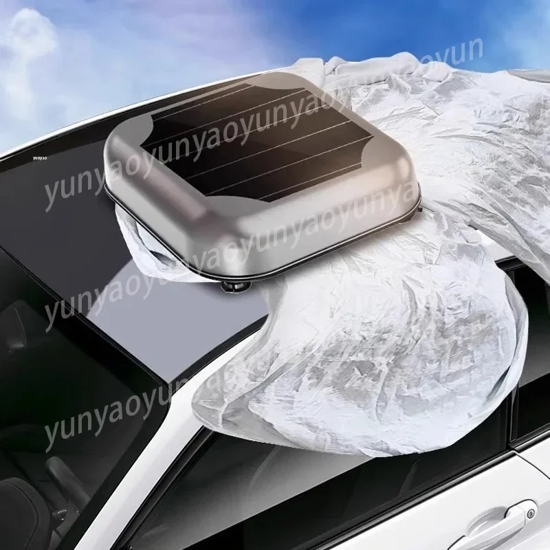 Solar Roof Car Cover Fully Automatic Sun Protection Foldable Retractable for Vehicle