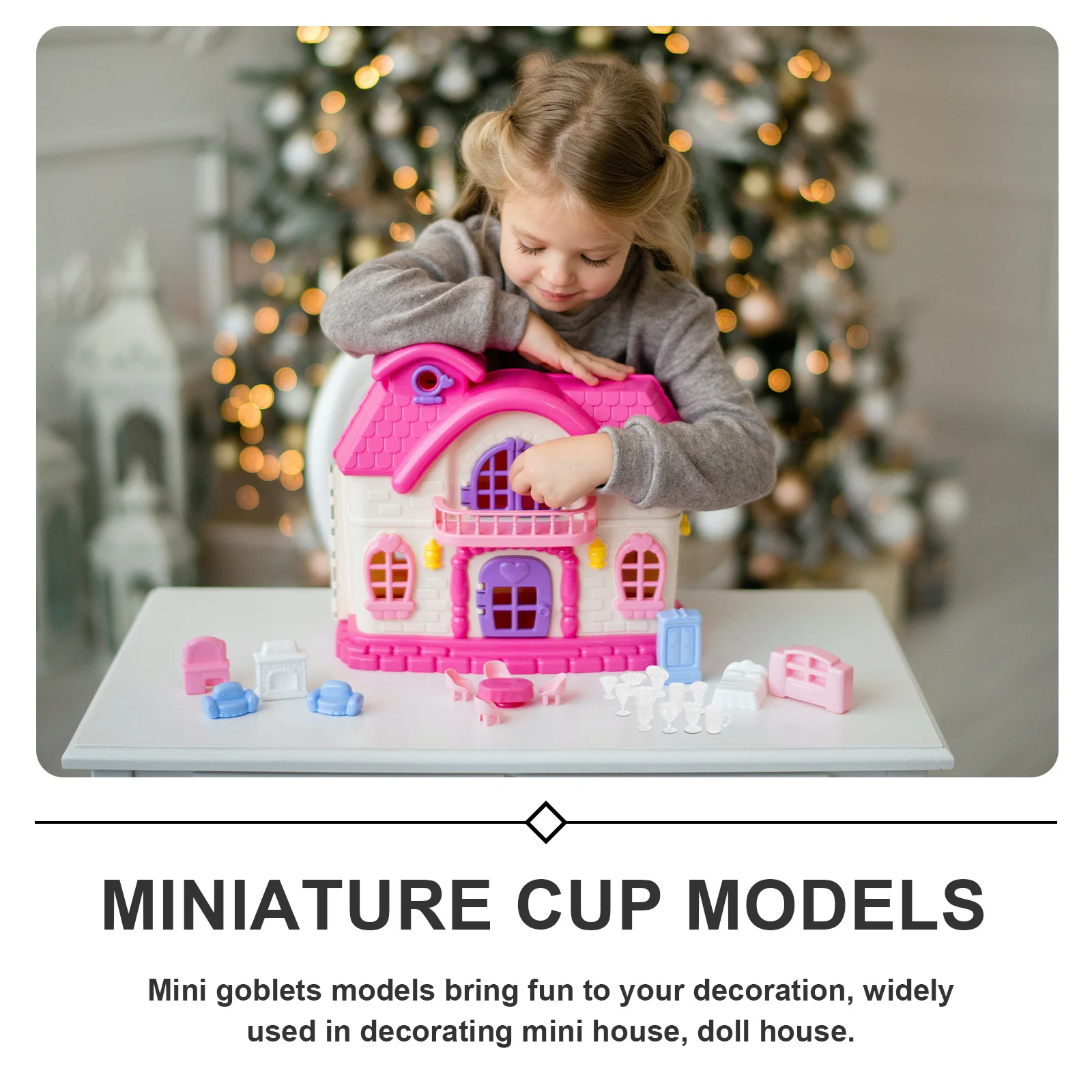 

Realistic Transparent Cups Tiny Drink Mugs Miniature Cup For Tiny Cup House Accessories Mini House Decorative