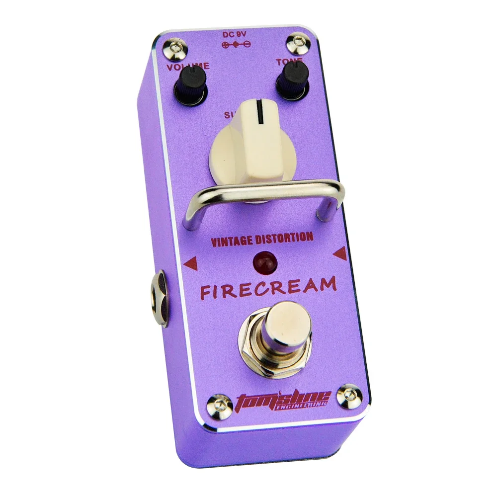 Aroma AFM-3 FIRECREAM Vintage Distortion Pedal Mini Analogue Electric Guitar Effect Pedal True Bypass Guitar Parts & Accessories