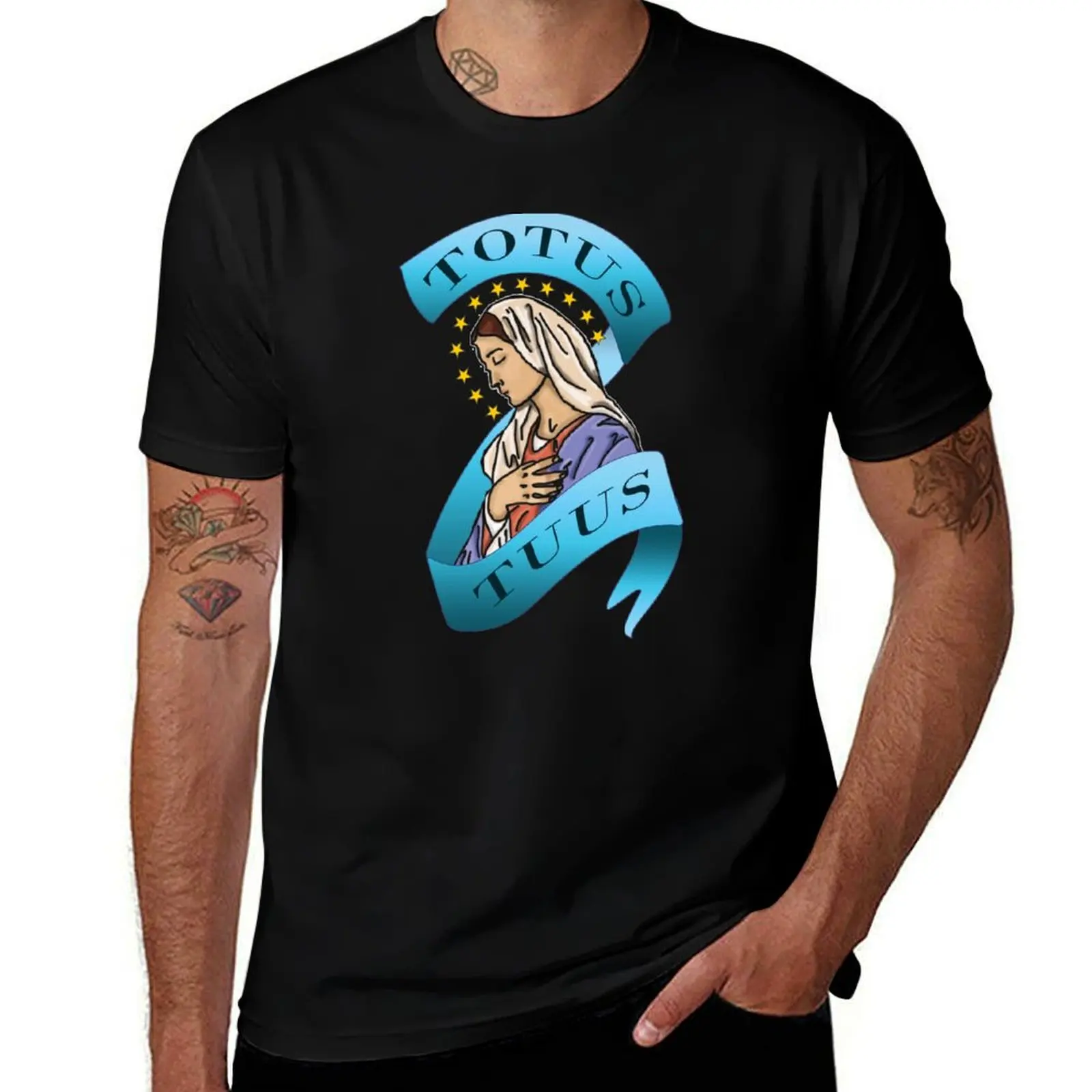 Totus Tuus, Maria T-Shirt Labor Work Casual T-Shirt
