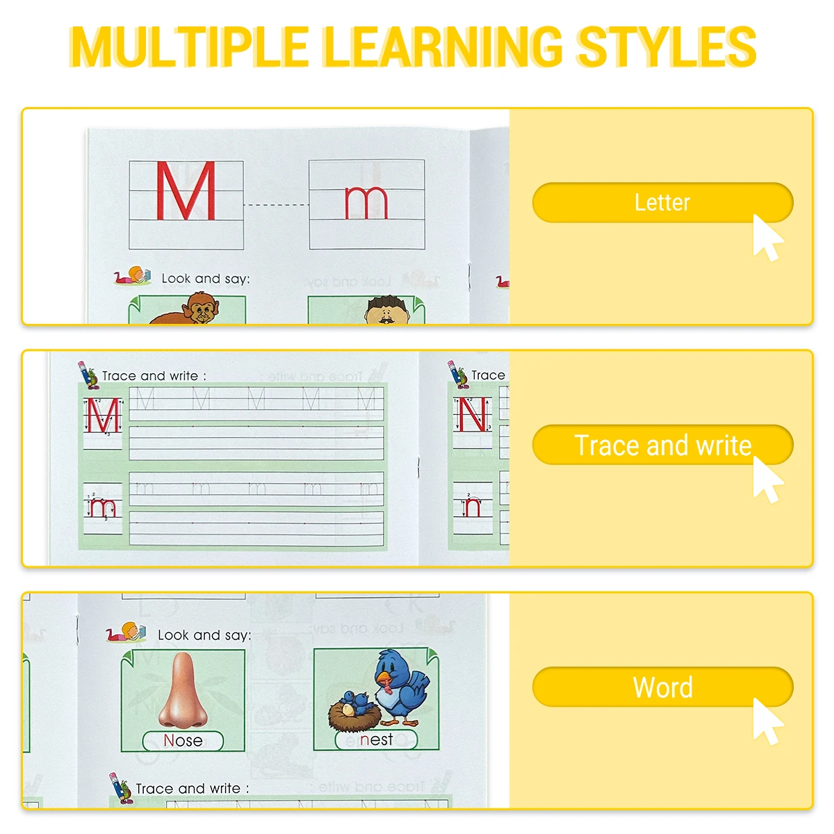 مجموعة من كتابين جديدين لتتبع - مراجعة Kids Early Education Books وسعره