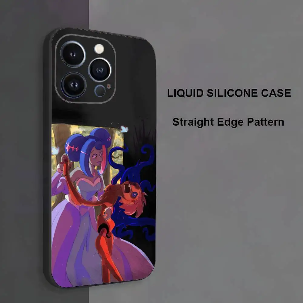 حافظة هاتف K-Knights Of Guinevere لهاتف iPhone 17,16,15,14,13,12,11، Pro Max، XS، X، XR، SE، Mini، 8، 7، غطاء أسود من السيليكون الناعم