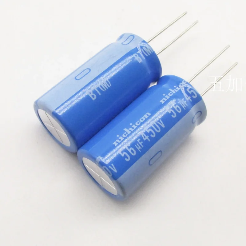 10-100pcs BT 450V56UF 125 ℃ UBT2W560MHDB 125 ℃ high temperature resistant electrolytic capacitor 18x35mm