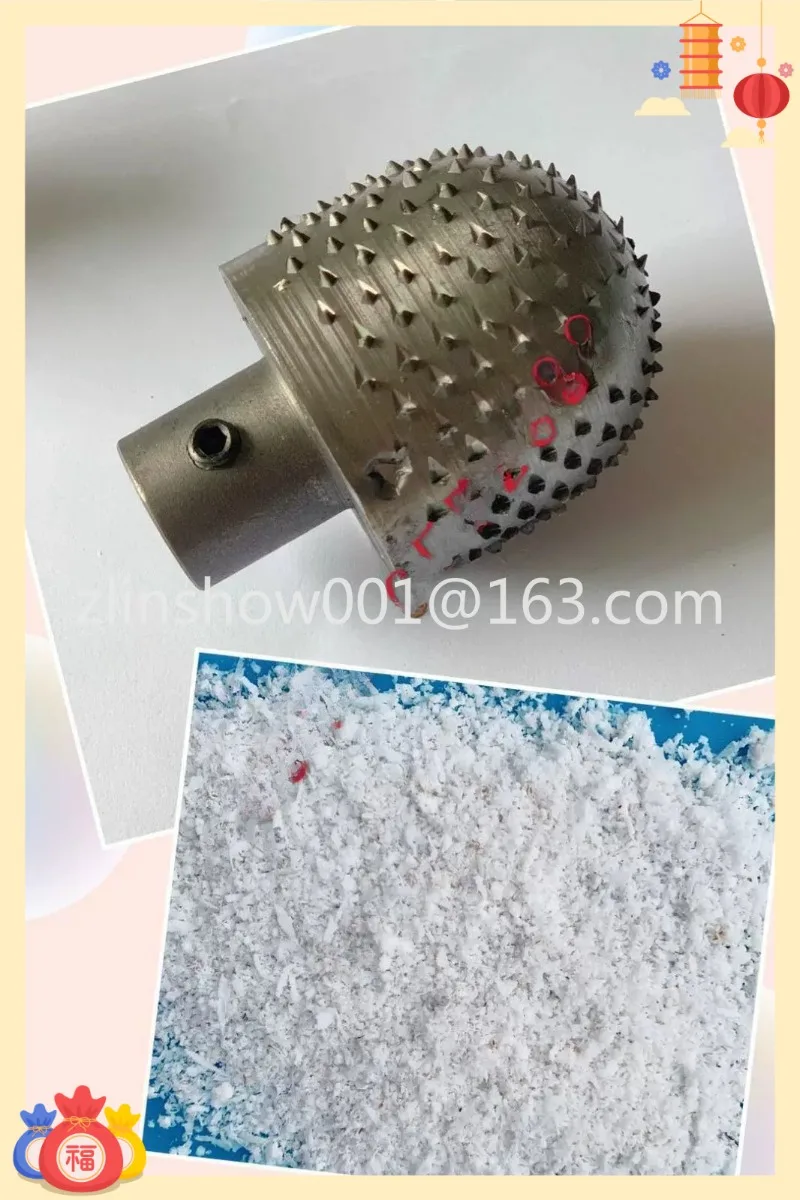 Make coconut meat planer planer head, planer old coconut device, take coconut device, the amount can be processed