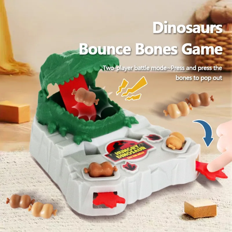 وحدة تحكم ألعاب رمي اللحوم على شكل ديناصور للأطفال للأولاد والبنات هدية تعليمية للتدريب على التفكير 3-14 ألعاب #3