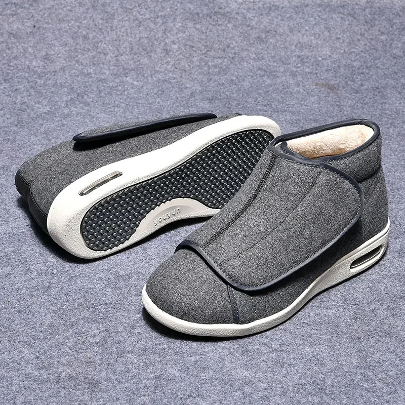 VIP Men Casual Solid Color Shoes Unisex Comfortable Plush Shoes Men Soft Shock-absorbing Sneakers Plus Size